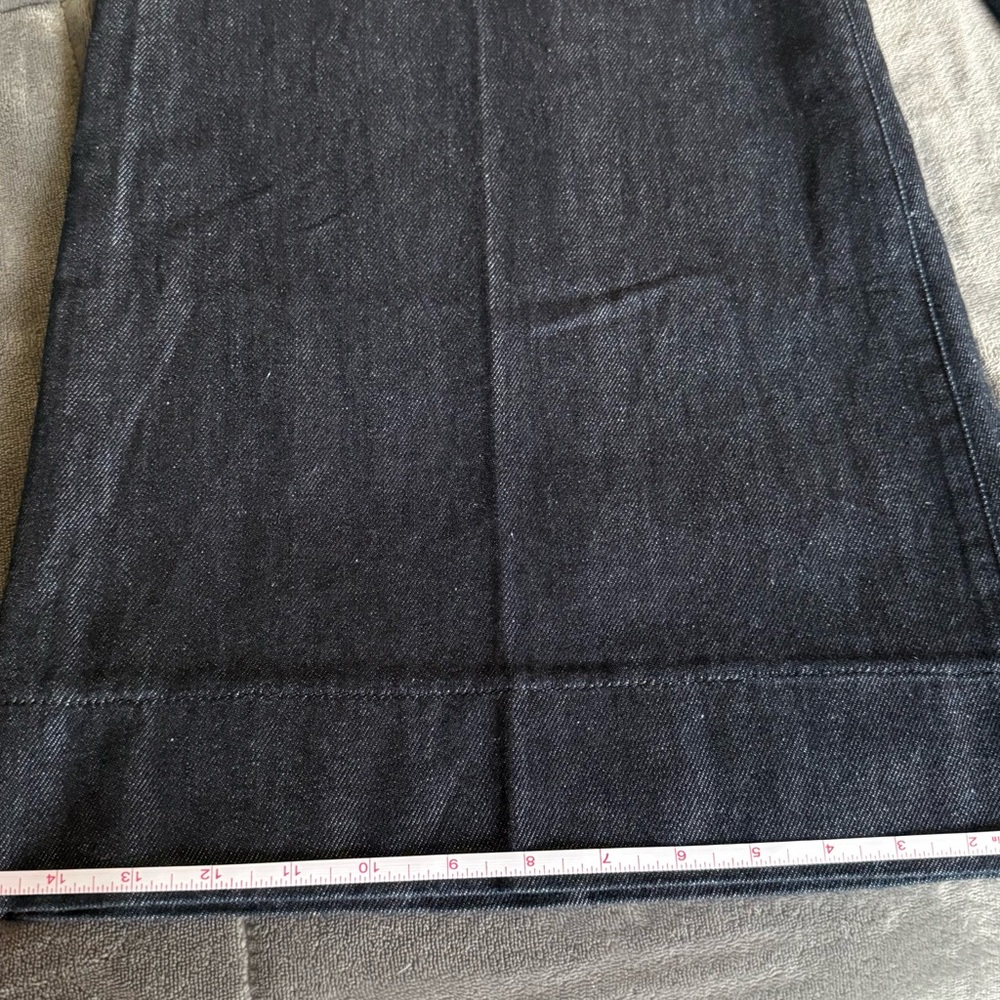 NEW-Danbury Mint Dark Blue Flare & Wide Leg Jeans - Picture 7 of 14